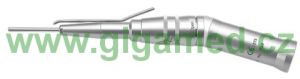 Angled surgical handpiece 1:1, with quick tool clamping for shank Ø 2.35 mm, FG, L = 70 mm, sterilizable, external cooling (to use with 50´000 rpm motor)
