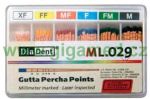 Standard Gutta Percha Points DiaDent - millimeter marked - accessory sizes from XF to XL and assortment XF/M
