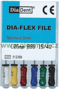  Dia-Flex File - Pilníky Dia-Flex z nerez oceli, velikost 25 mm.