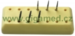Magnetic bur block (oblong, 14 holes), Type A - autoclavable - DOPRODEJ- 1x poslední kus