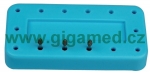 Magnetic bur block (oblong, 14 holes), Type B - autoclavable - DOPRODEJ SKLADOVÝCH ZÁSOB