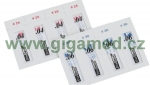 Sterilní kónické papírové čepy DiaDent Dia-ProISO .04 Plus - ve velikostech/šířce 15 až 40 a sortimentu 15/40, PP Cell Pack
