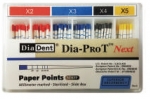 Dia-ProT Next - Special millimeter marked paper points, pkg. of 100 points 