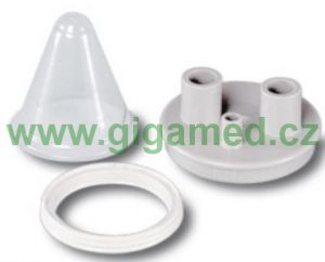 Medication cup for nebulizing of medicine, disposable, for inhalation units with Ultrasonic 2000, packing of 10 pieces
