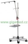 Moveable stand with bottle holder and tubing holder for ULTRASONIC 2000, model 3204