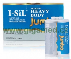 I-Sil Premium Jumbo Heavy body – silikon pro otisky pro Vacu-Mixer, modrý,10 x 120 ml